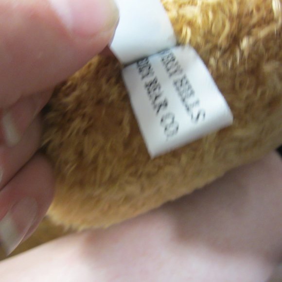 VTG PAIR OF BEARS, ONE PINk W/NIGHTCAP, ONE FUZZY BROWN, W/TAGS, READ ALL - Picture 6 of 14